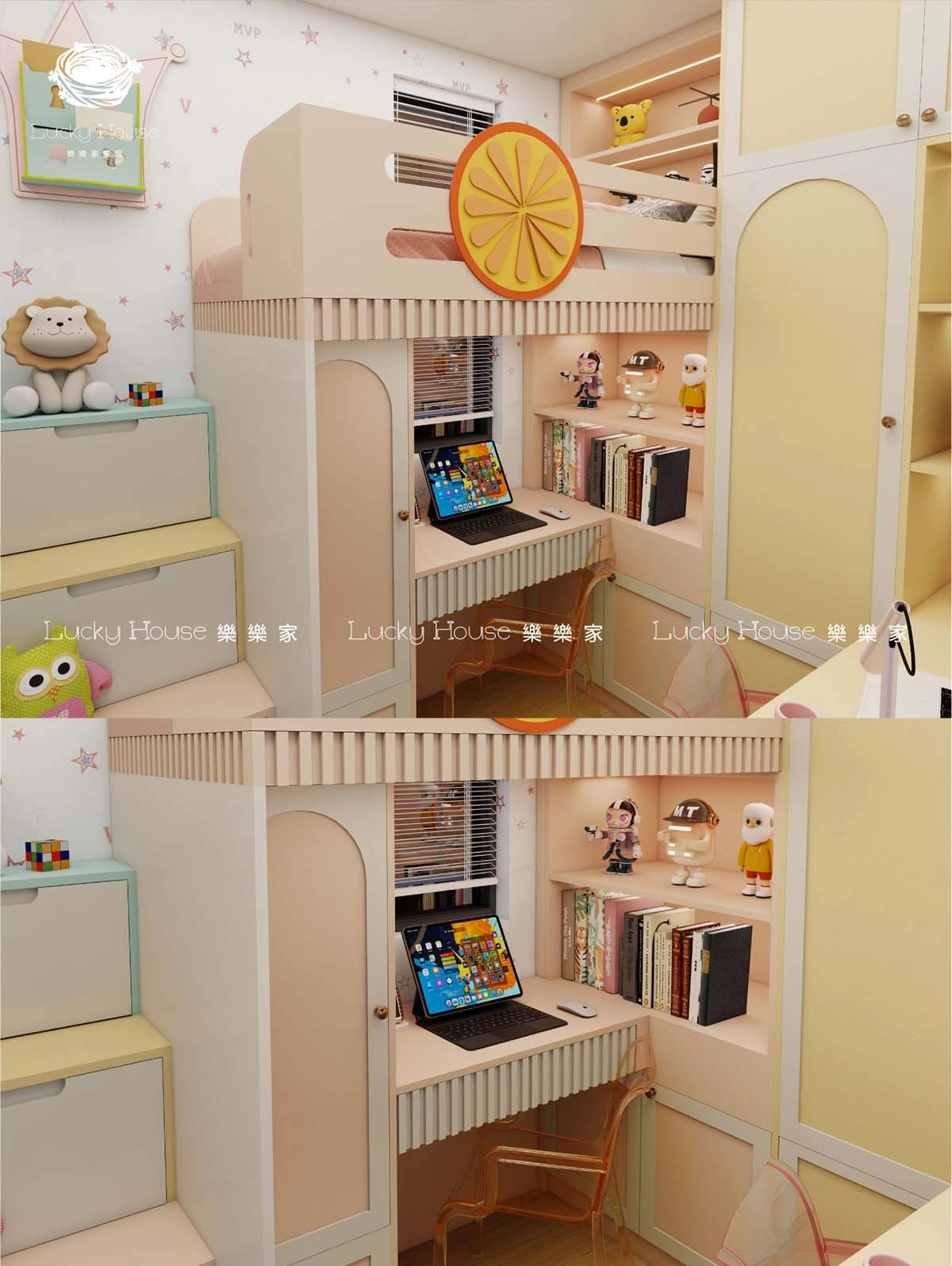 兒童房 三人共夢&功能樣樣齊