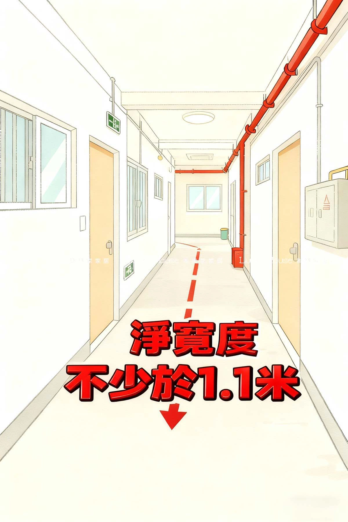 疏散通道與避火層正確使用