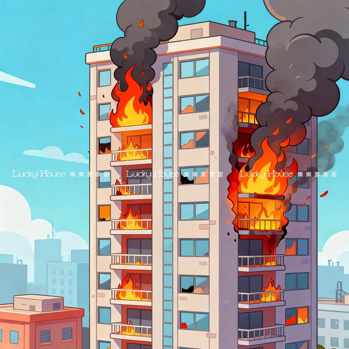 疏散通道與避火層正確使用​