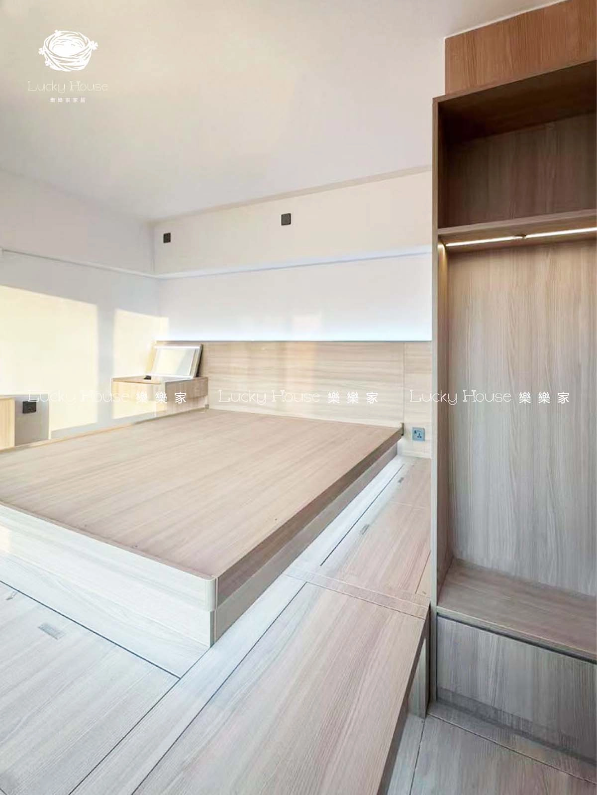 疊茵庭設計實圖-兩房一廳單位原木風通用設計