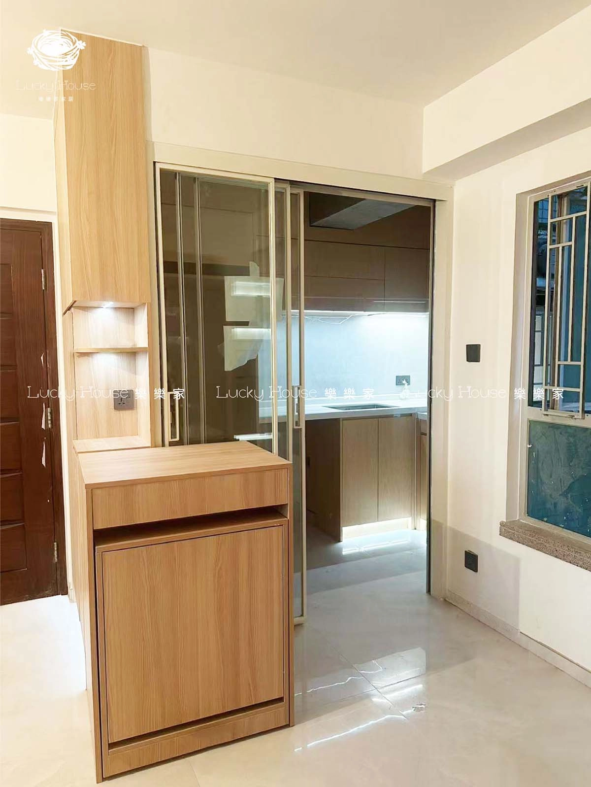 疊茵庭設計實圖-兩房一廳單位原木風通用設計