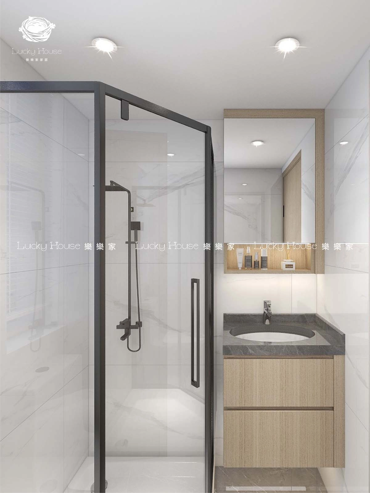 大埔富蝶邨設計實圖【現代簡約風一居室單位伸縮餐台設計通用案例】