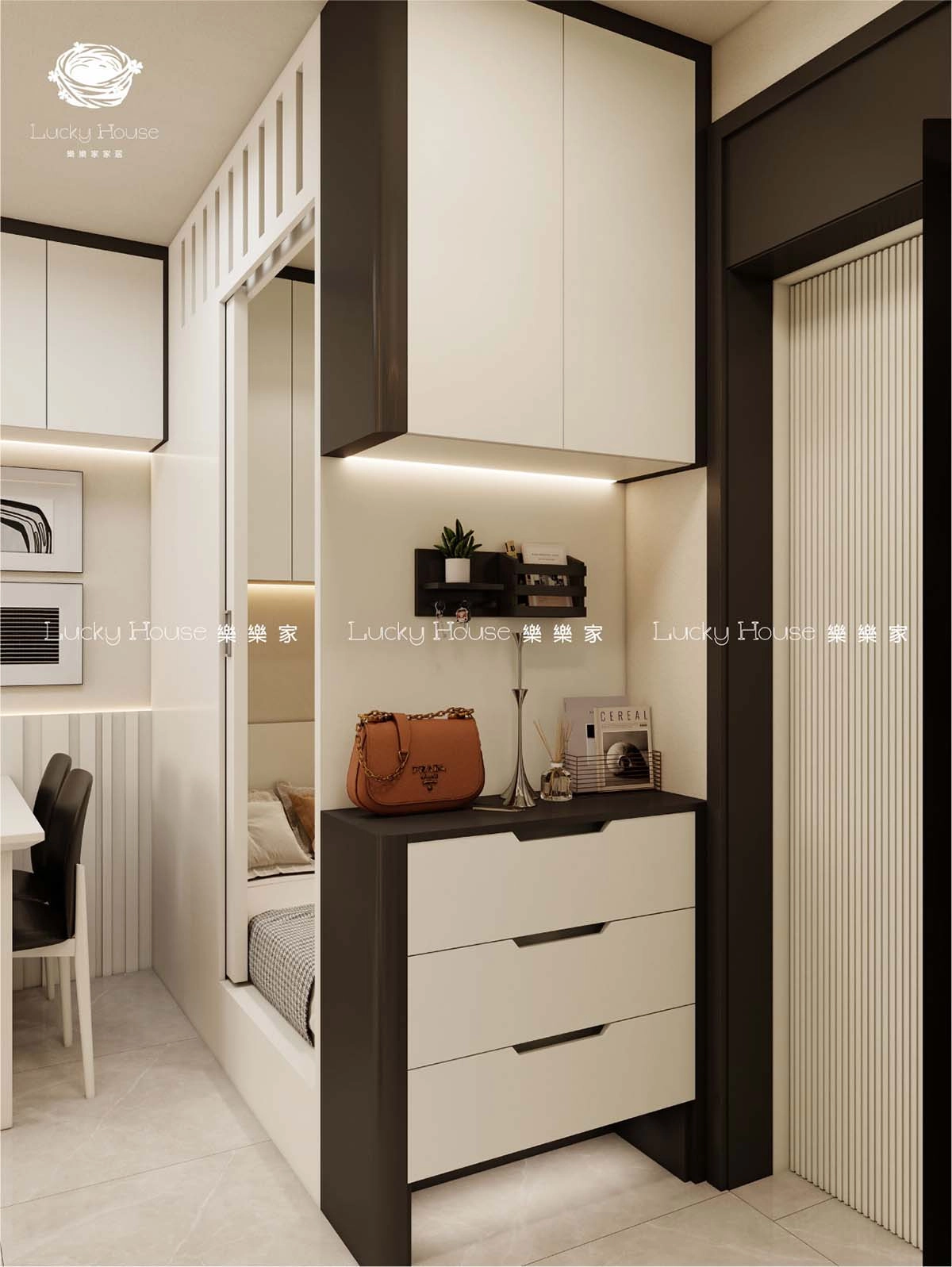 實圖安楹苑 現代簡約風廳間雙房設計