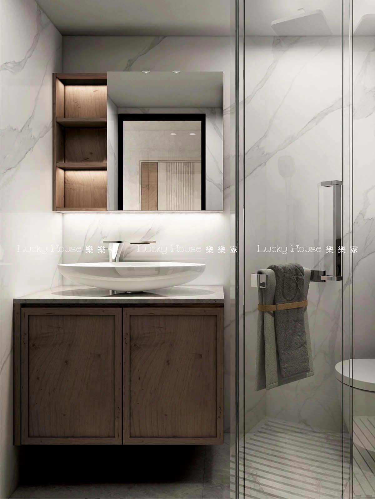 居屋設計實圖【兆翠苑2-3人單位侘寂風設計通用案例】