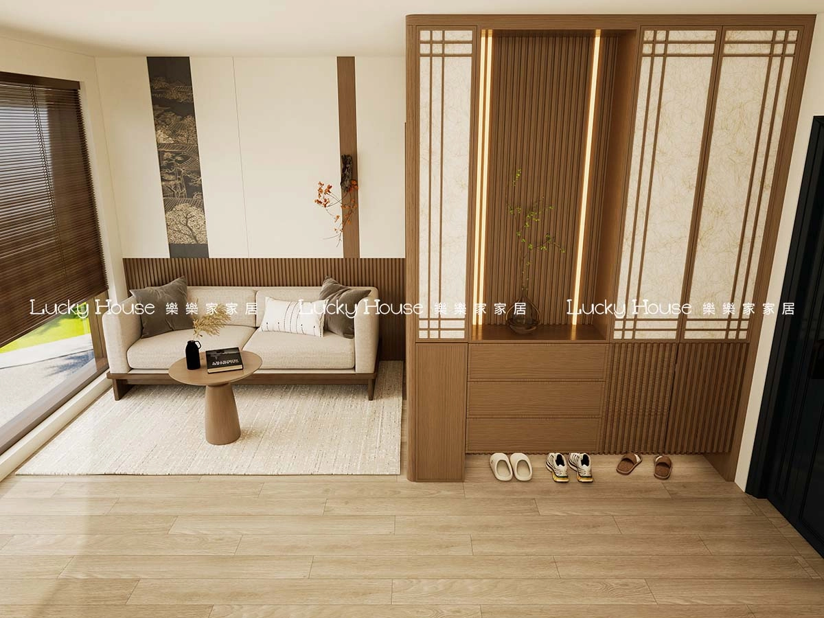 古雋邨設計實圖【公屋1-2人單位新中式廳間房通用案例】