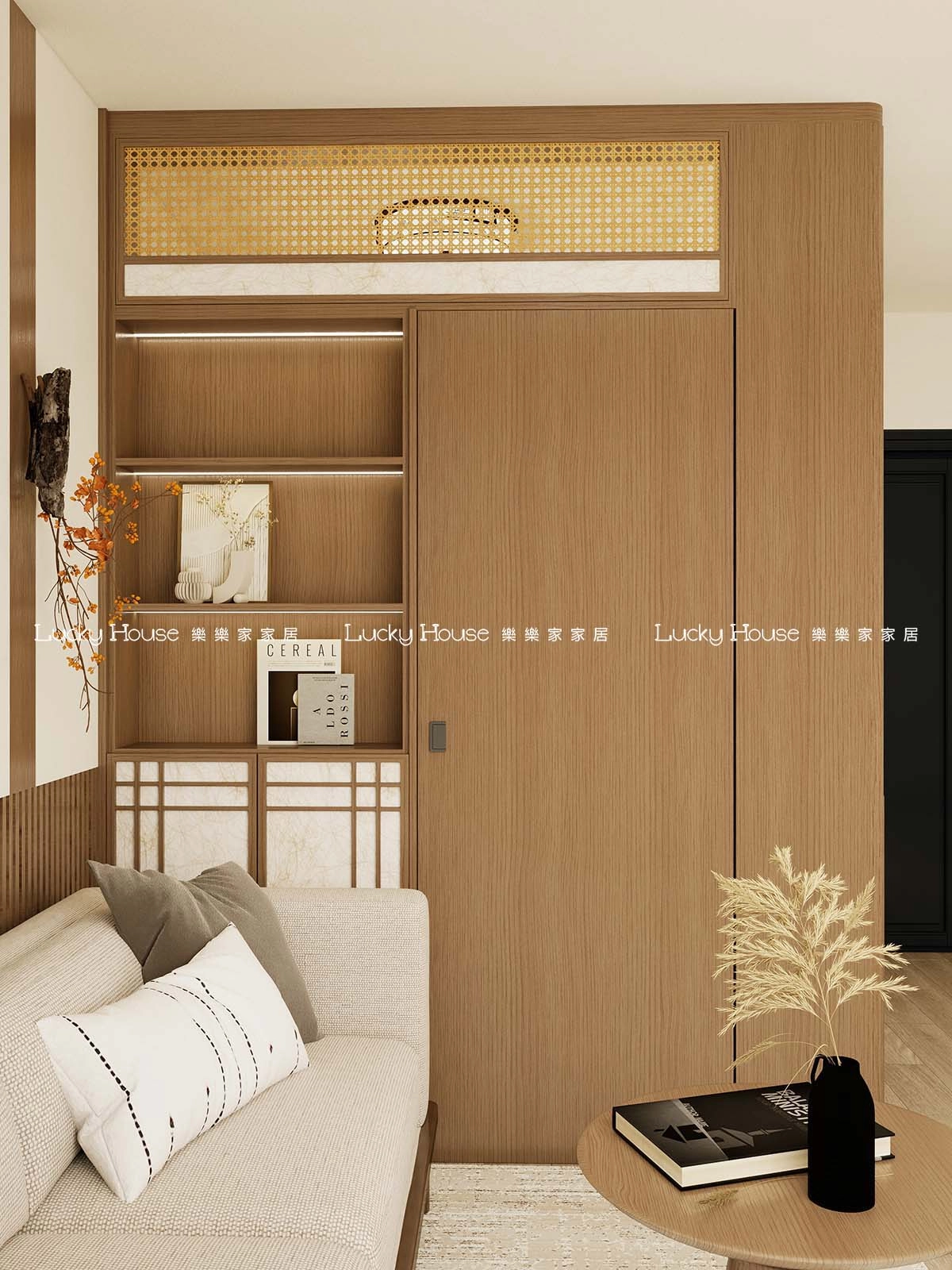 古雋邨設計實圖【公屋1-2人單位新中式廳間房通用案例】