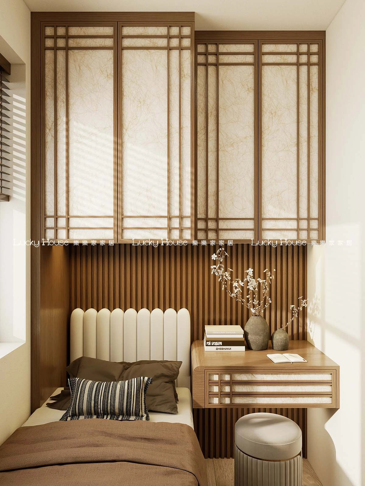 古雋邨設計實圖【公屋1-2人單位新中式廳間房通用案例】