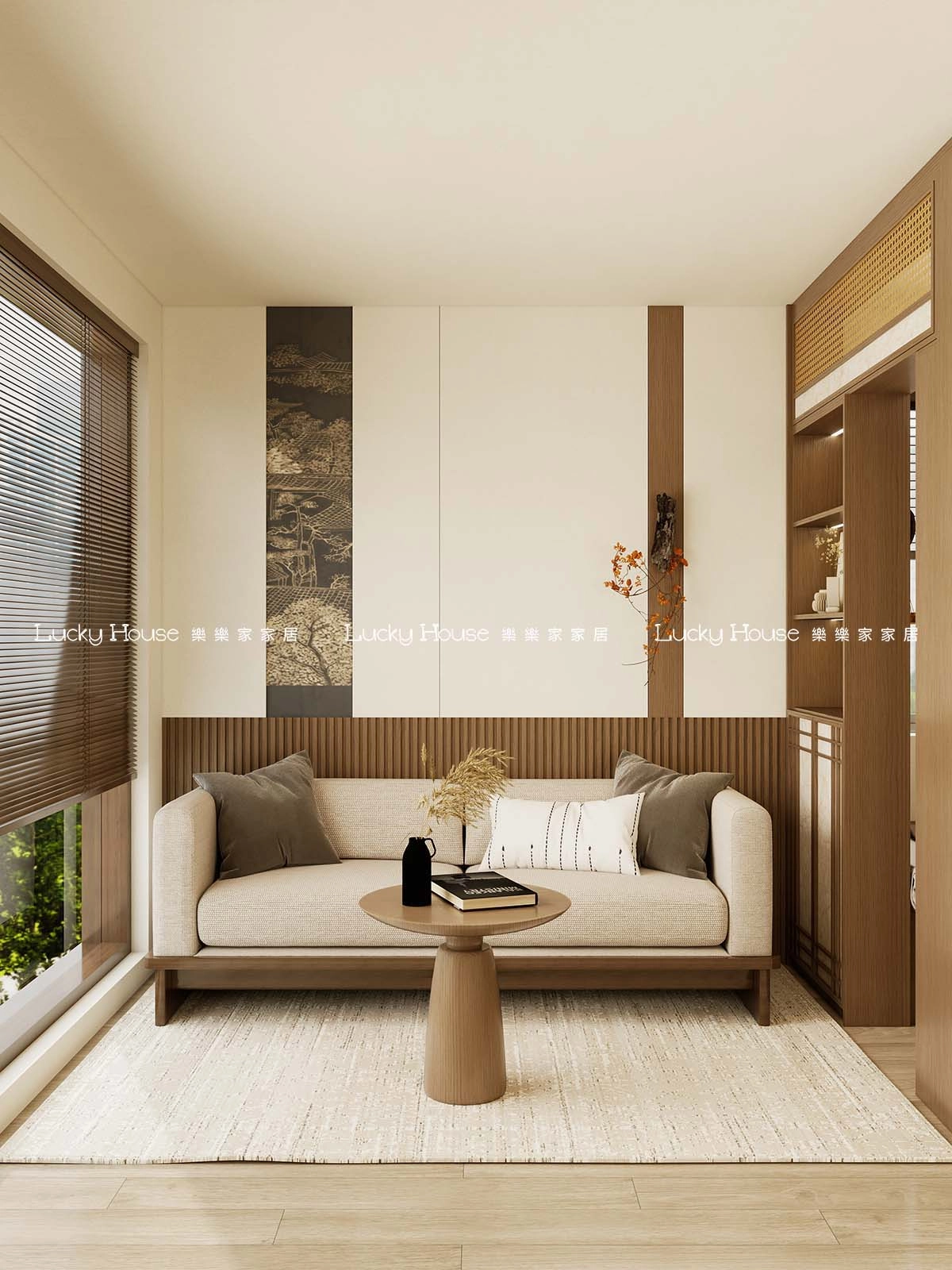 古雋邨設計實圖【公屋1-2人單位新中式廳間房通用案例】