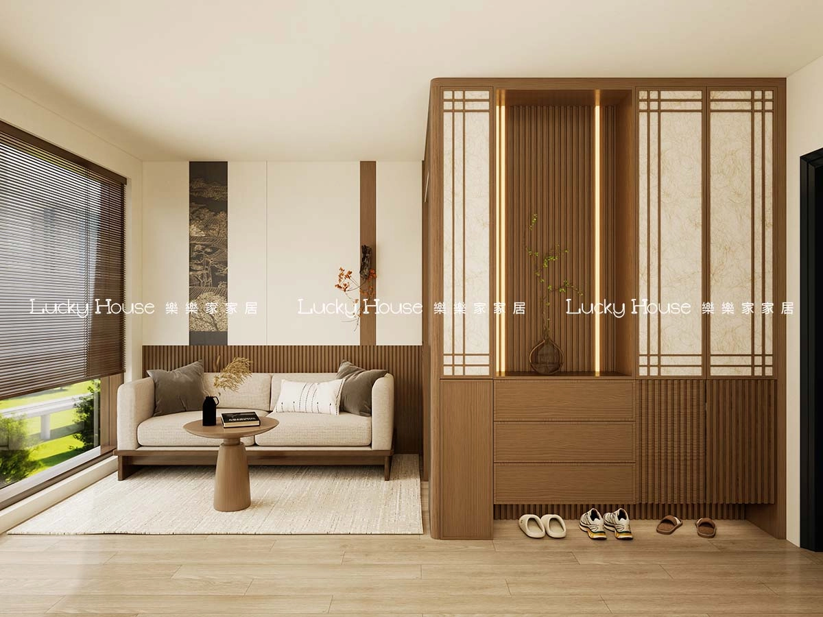 古雋邨設計實圖【公屋1-2人單位新中式廳間房通用案例】