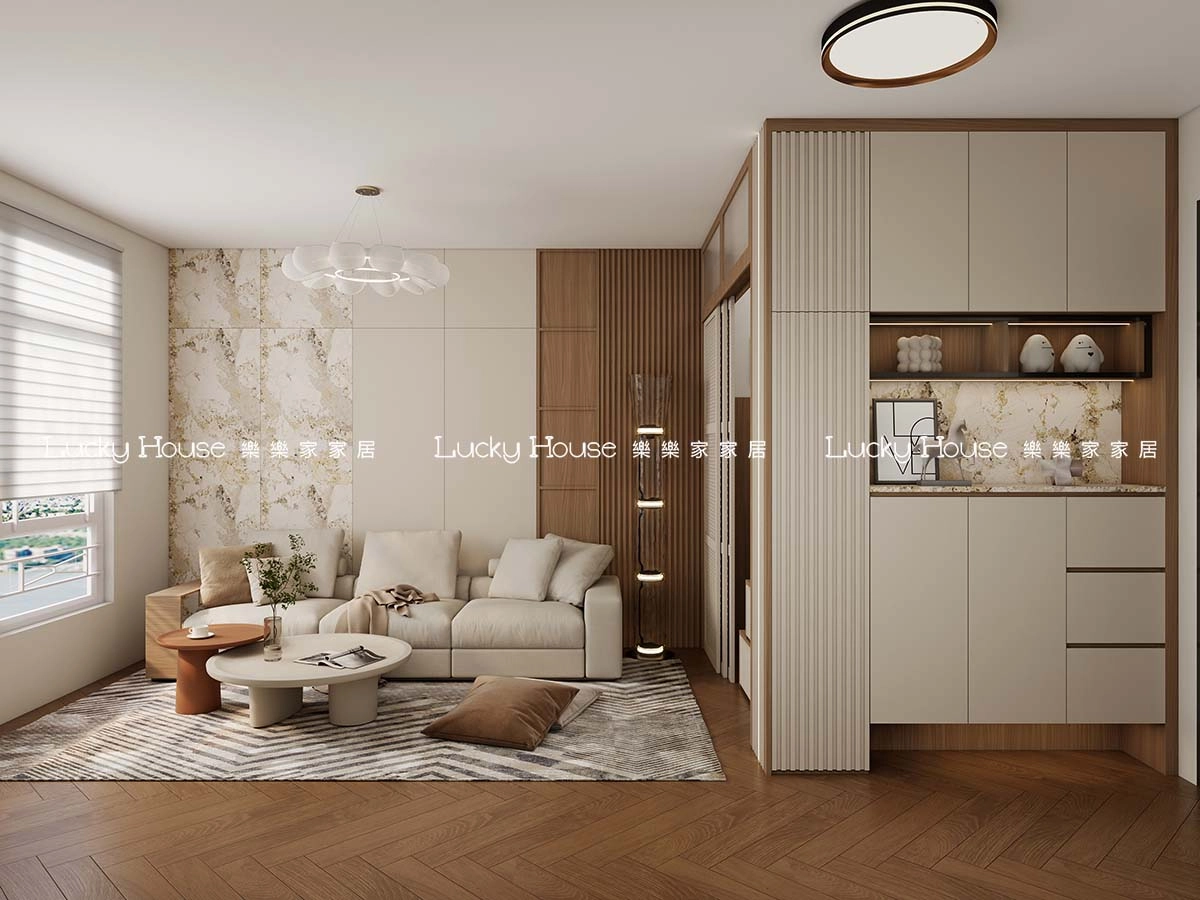 公屋設計實圖【曉茵邨1-2人單位現代風廳間房通用案例】